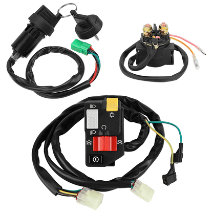 Handlebar & Key Starter & Relay Switch Kit for Honda TRX400EX Sportrax 400EX 2005-2007