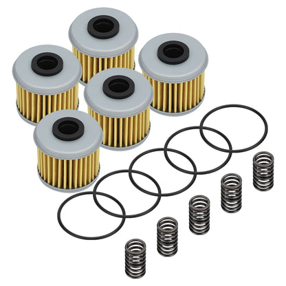 5PCS Oil Filter With O-Ring Spring For Honda CRF150R CRF250 CRF450 TRX450R/ER 2002-2024 15412-MEN-671