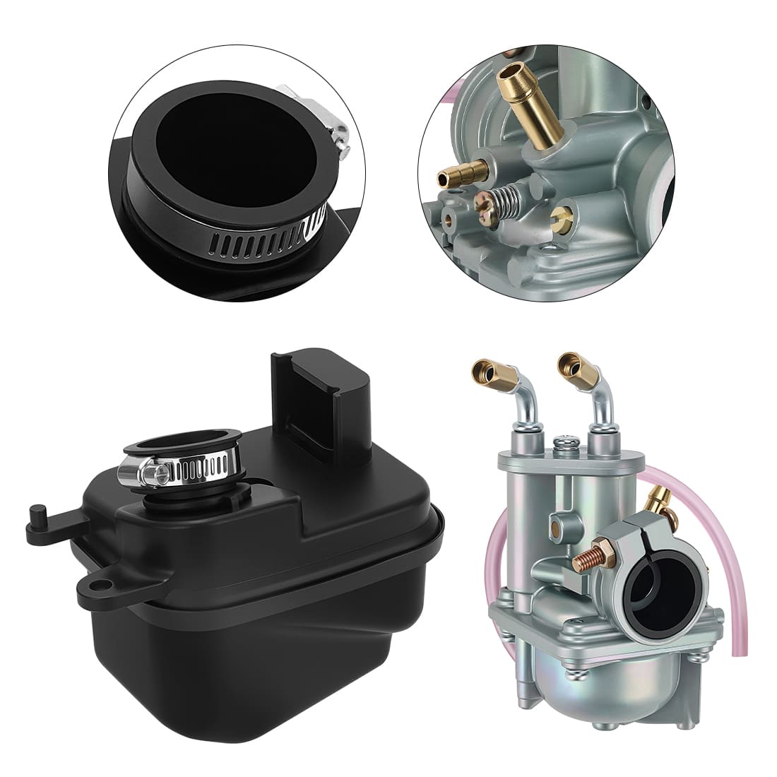 Carburetor Assy & Air Filter & Cable For Yamaha PW50 2008-2024 5PG-14101-11-00