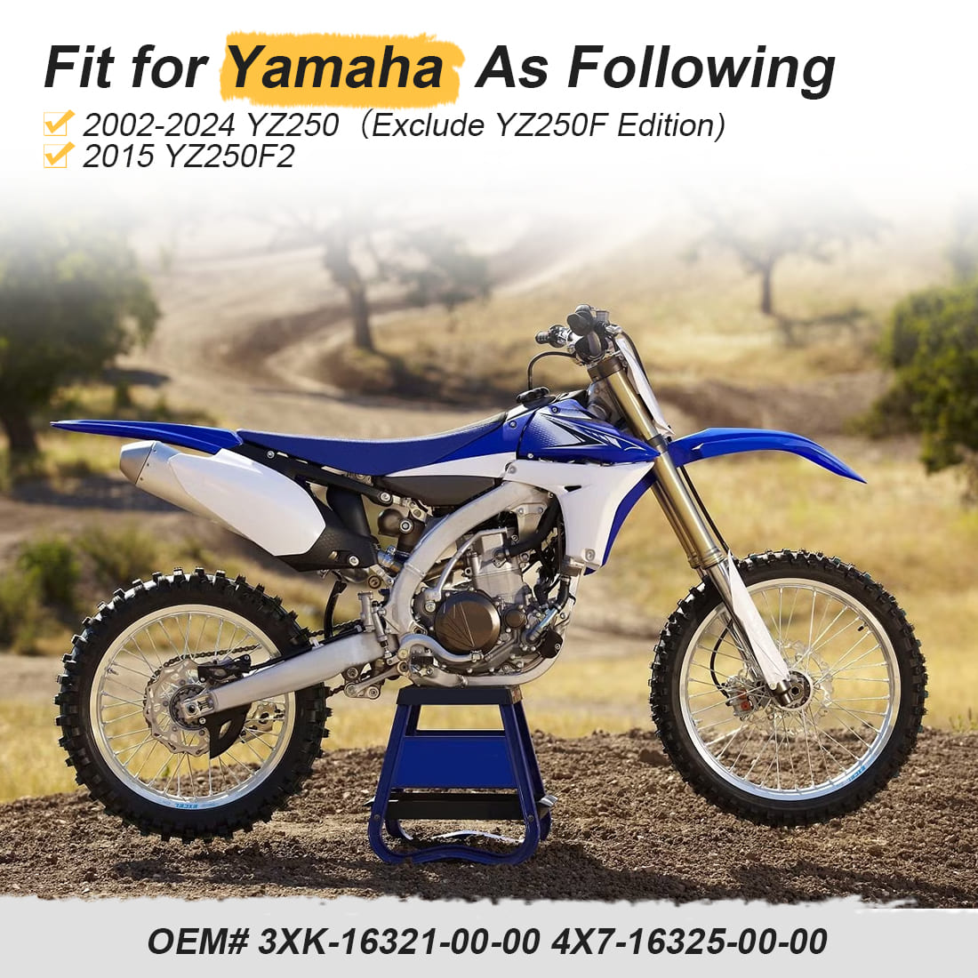 Heavy Duty Clutch Friction Steel Plates w/Spring Bolt For Yamaha YZ250 2002-2024