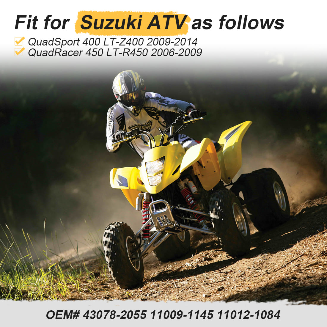 Rear Left & Right Wheel Hubs For Suzuki LTZ400 LTR450 2006-2014 64110-45G01