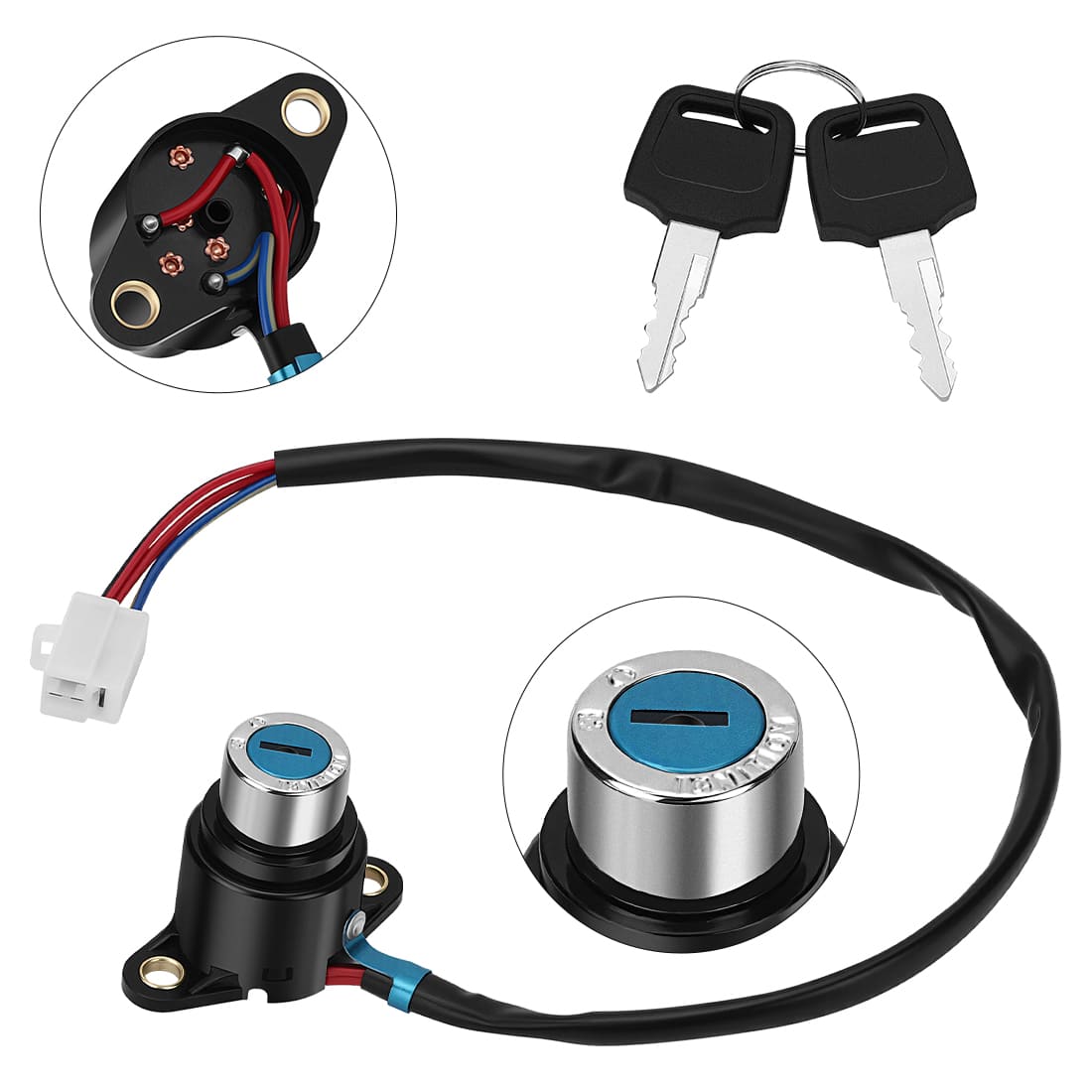 Ignition Key Switch For Honda VT750C/CD Shadow ACE 1998-2003 35100-MBA-610