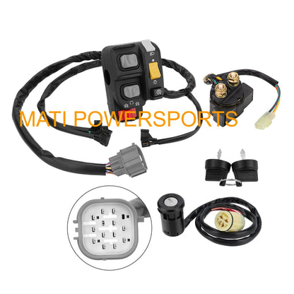 Handlebar & Key Starter & Relay Switch Kit for Honda Rancher 420 ES AT TRX420FE/FPE/TE/FA/FPA 2007-2013