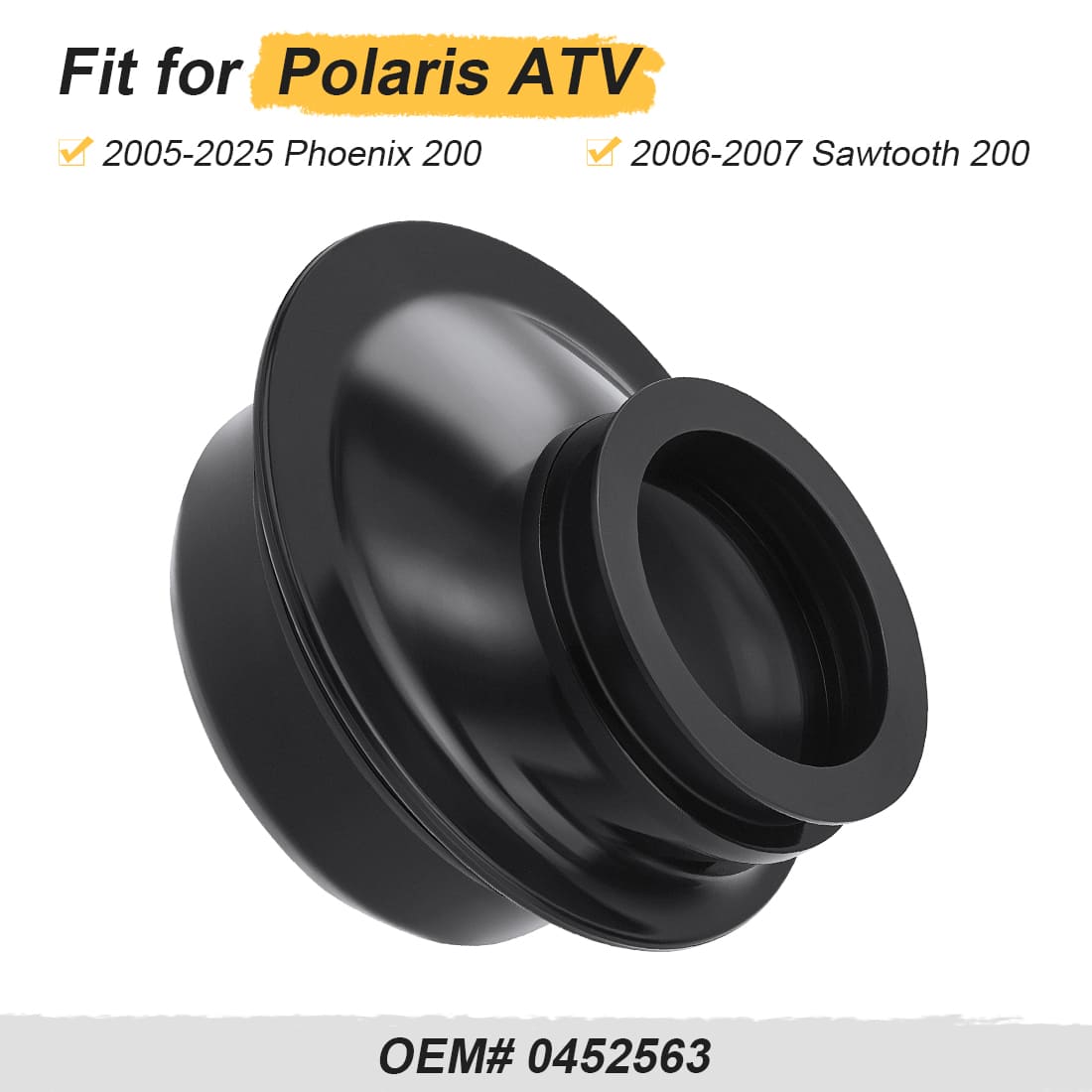 Air Box to Carburetor Intake Boot for For Poaris Phoenix 200 2005-2025 Sawtooth 200 2006-2007 0452563