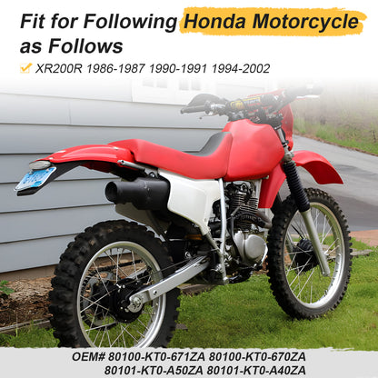 Red Rear Fender For Honda XR200R 1986-2002 80100-KT0-671ZA