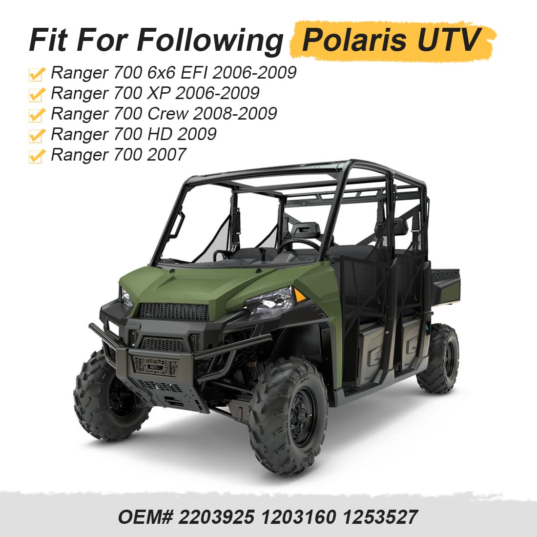 Throttle Body & Intake Manifold Adapter Boot For Polaris Ranger 700 6x6 Crew XP 2006-2009 2203925