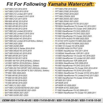 2PCS Crankshaf Main Bearing For Yamaha WaveRunner 1800 FX VX SHO Cruiser Boat XBT1800 SXT1800 SAT1800 212 242 2008-2024 6S5-11416-40-00