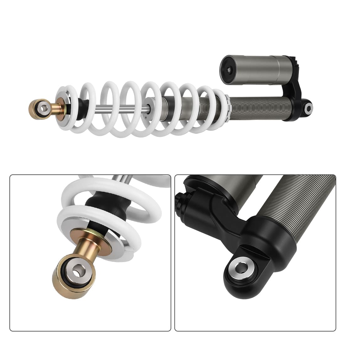 Front & Rear Air Shocks Absorbers For Polaris RZR 800 S 2009-2012 7043422 7043419