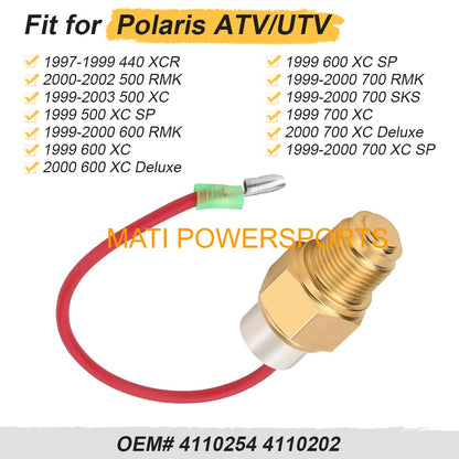 Water Pump Fan Heat Thermal Temperature Sensor Switch for Polaris 440 500 600 700 RMK XC XCR SKS