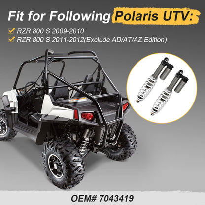 Rear Left & Right Air Shocks Absorbers For Polaris RZR 800 S 2009-2012 7043419