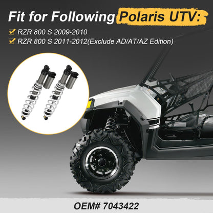 Front Left & Right Air Shocks Absorbers For Polaris RZR 800 S 2009-2012 7043422