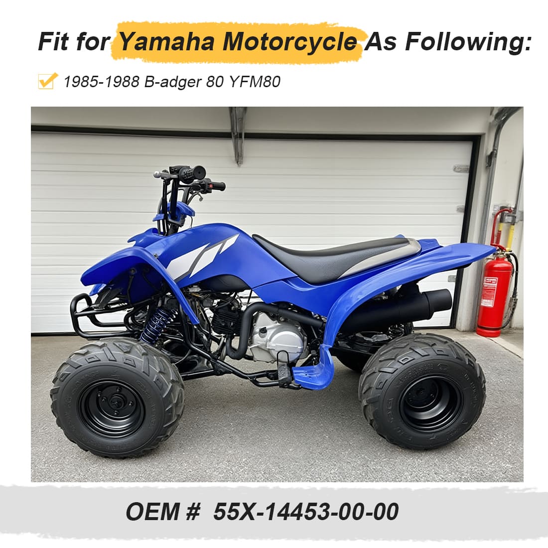 Air Box Intake Joint Boot For Yamaha Badger 80 YFM80 1985-1988 55X-14453-00-00