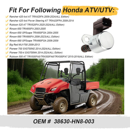 Transmission Shift Solenoid B For Honda Rancher 420 500 Rincon 650 680 Pioneer 700 Rubicon 520 AT