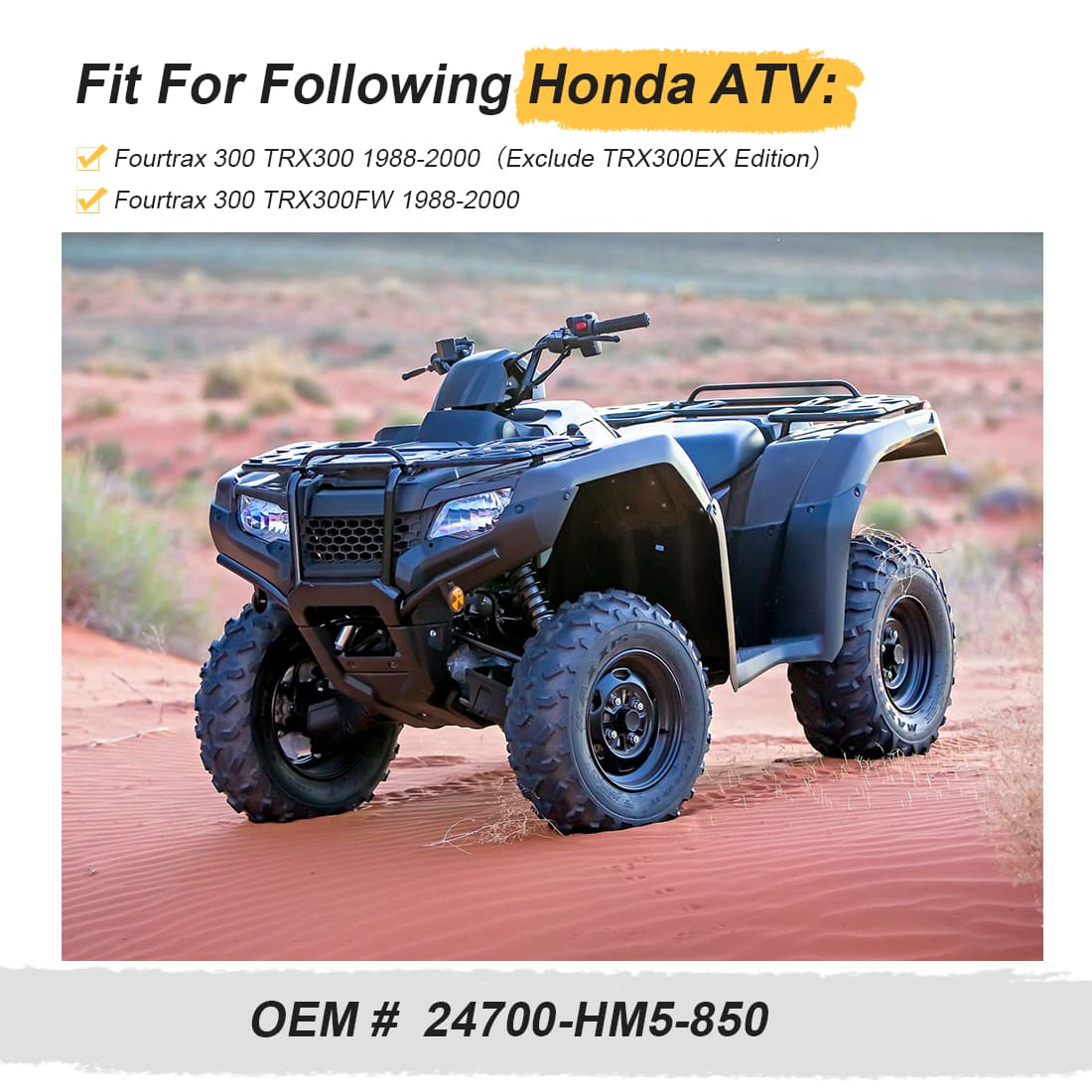 Shifter Shift Lever Pedal Black For Honda Fourtrax 300 TRX300 TRX300FW 1988-2000 24700-HM5-850