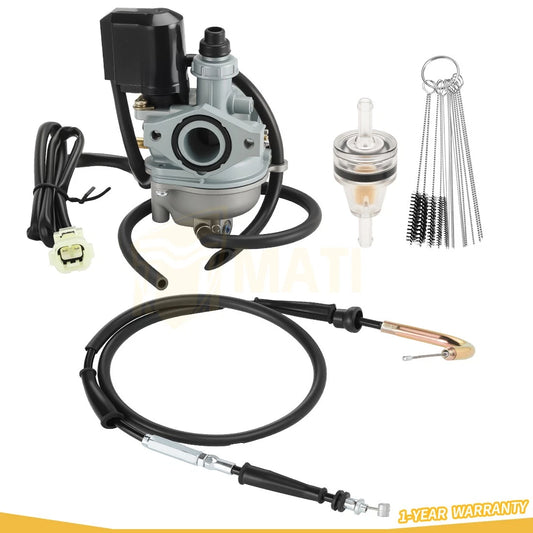 Carburetor Carb & Throttle Cable For Kawasaki KFX90 KFX50 2007-2024 15004-Y008 15004-Y006