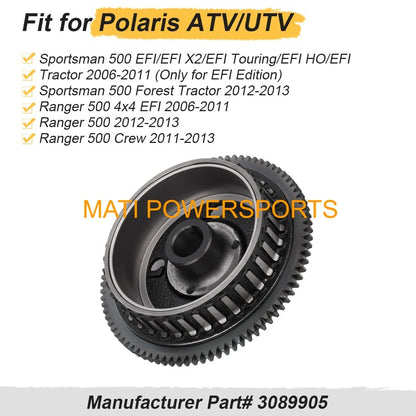 Flywheel Rotor For Polaris Ranger 500 4x4 Crew Sportsman 500 Forest Tractor EFI/EFI X2/EFI Touring/EFI HO/EFI Tractor 2006-2013 3089905