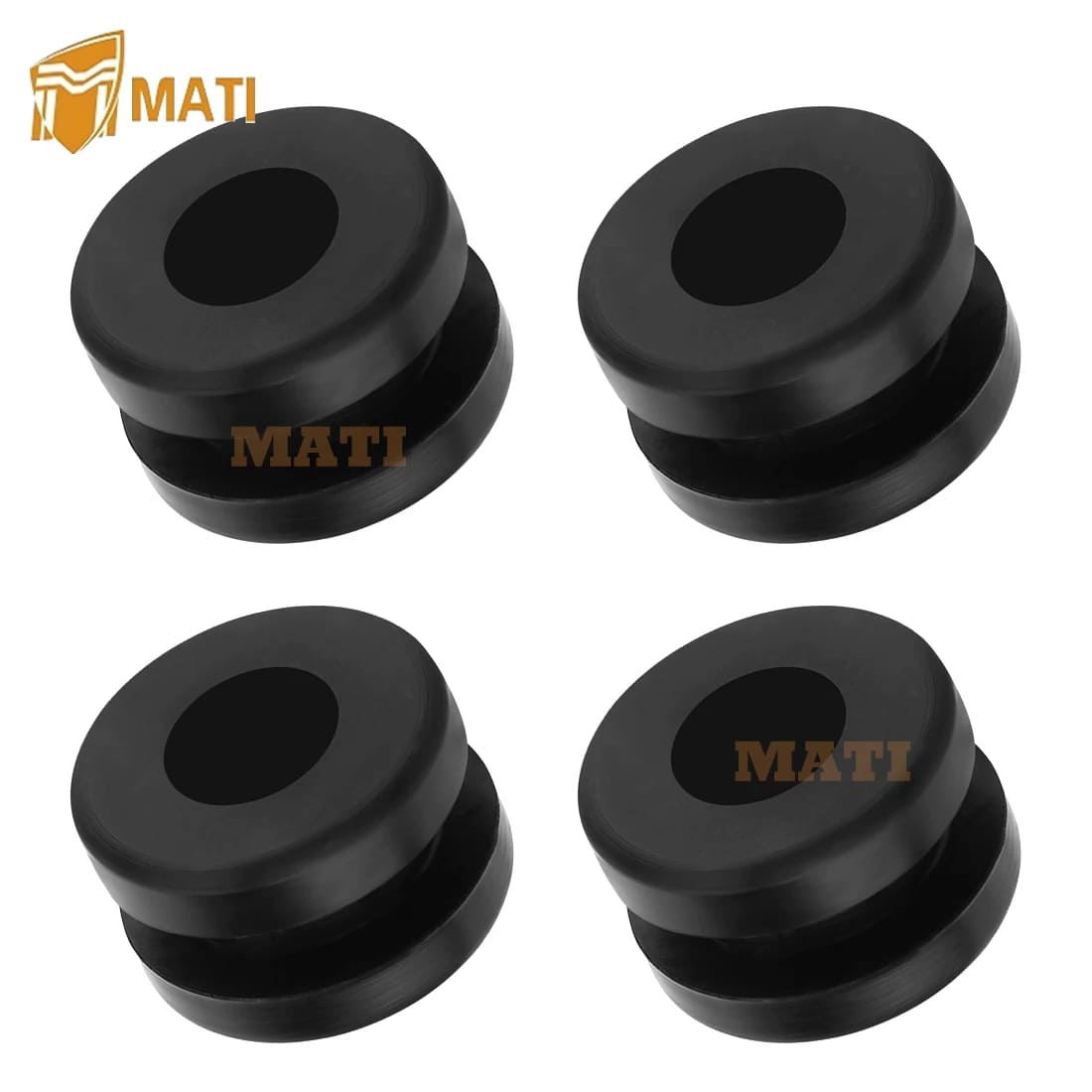 4Pcs Rubber Heel Guard Grommets For Yamaha Warrior YFM350X Banshee YFZ350 Blaster YFS200 OEM: 90480-18411-00