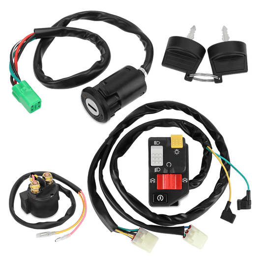 Handlebar & Key Starter & Relay Switch Kit for Honda TRX400EX Sportrax 400EX 2005-2007