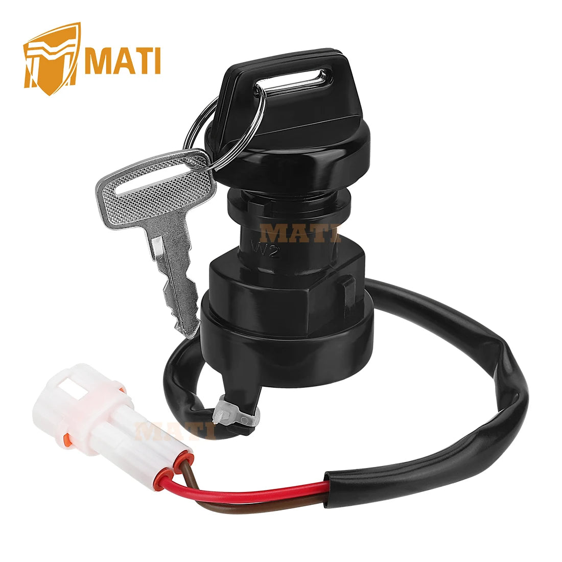 Ignition Key Switch for Yamaha Big Bear YFM350 YFM400 Wolverine YFM350 Bear Tracker YFM250 Grizzly YFM600 Breeze YFM125 Warrior 350 Kodiak 400 Timberwolf 250 MOTO-4 350 Raptor 50 80 Grizzly 80 Badger 80 4GB-82510-11-00