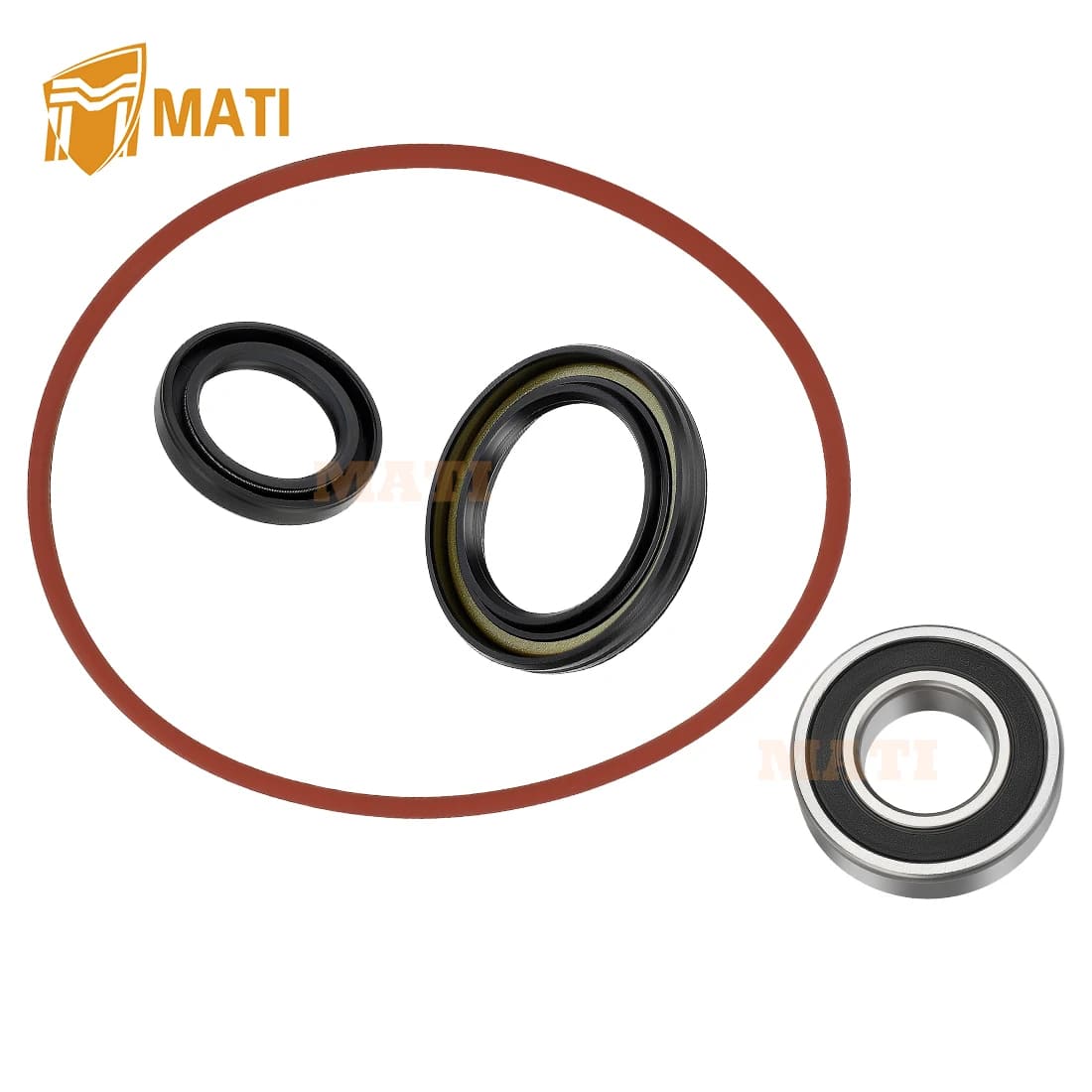 Rear Brake Dust Seal O-Ring Bearing Kit For Yamaha Big Bear 400 250 Grizzly Bruin 250 350 Kodiak 400 Wolverine 350