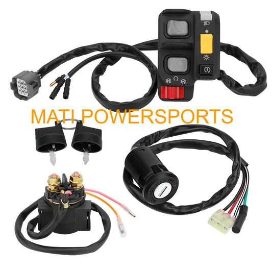 Handlebar & Key Starter & Relay Switch Kit for Honda Recon 250 ES TRX250TE 2002 - 2004 Electric Shift