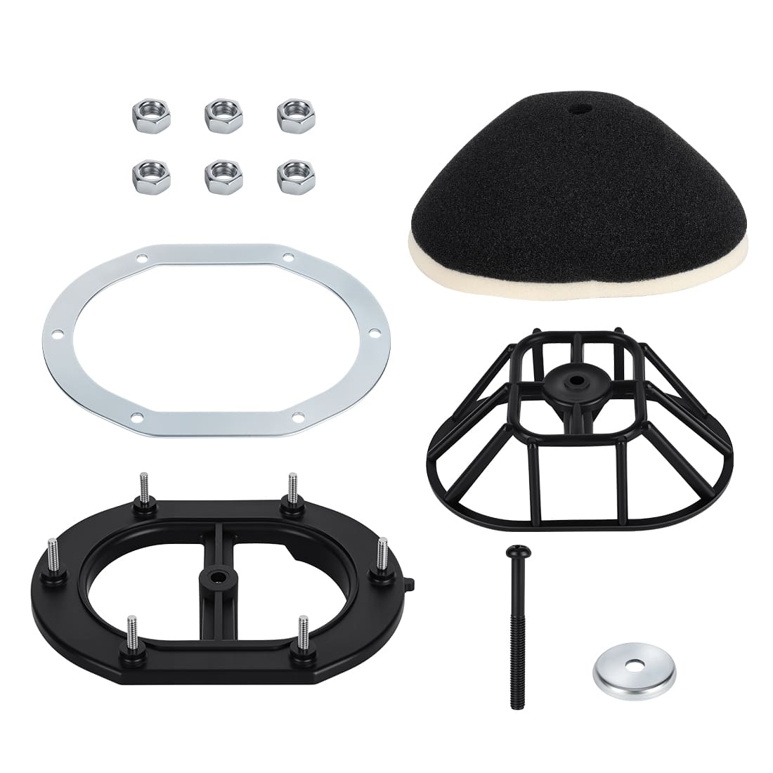 Air Filter Kit Cage Holder w/Guide Holder Plate for Yamaha Blaster 200 YFS200 1988-2006