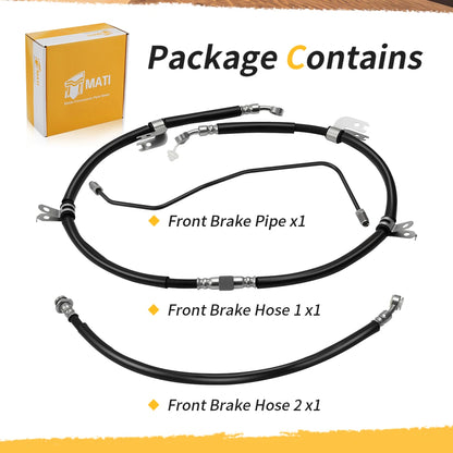 Front Brake Hose Line Kit For Yamaha YFM700 /K Kodiak Grizzly 700 14-25 2UD-F5872-01-00