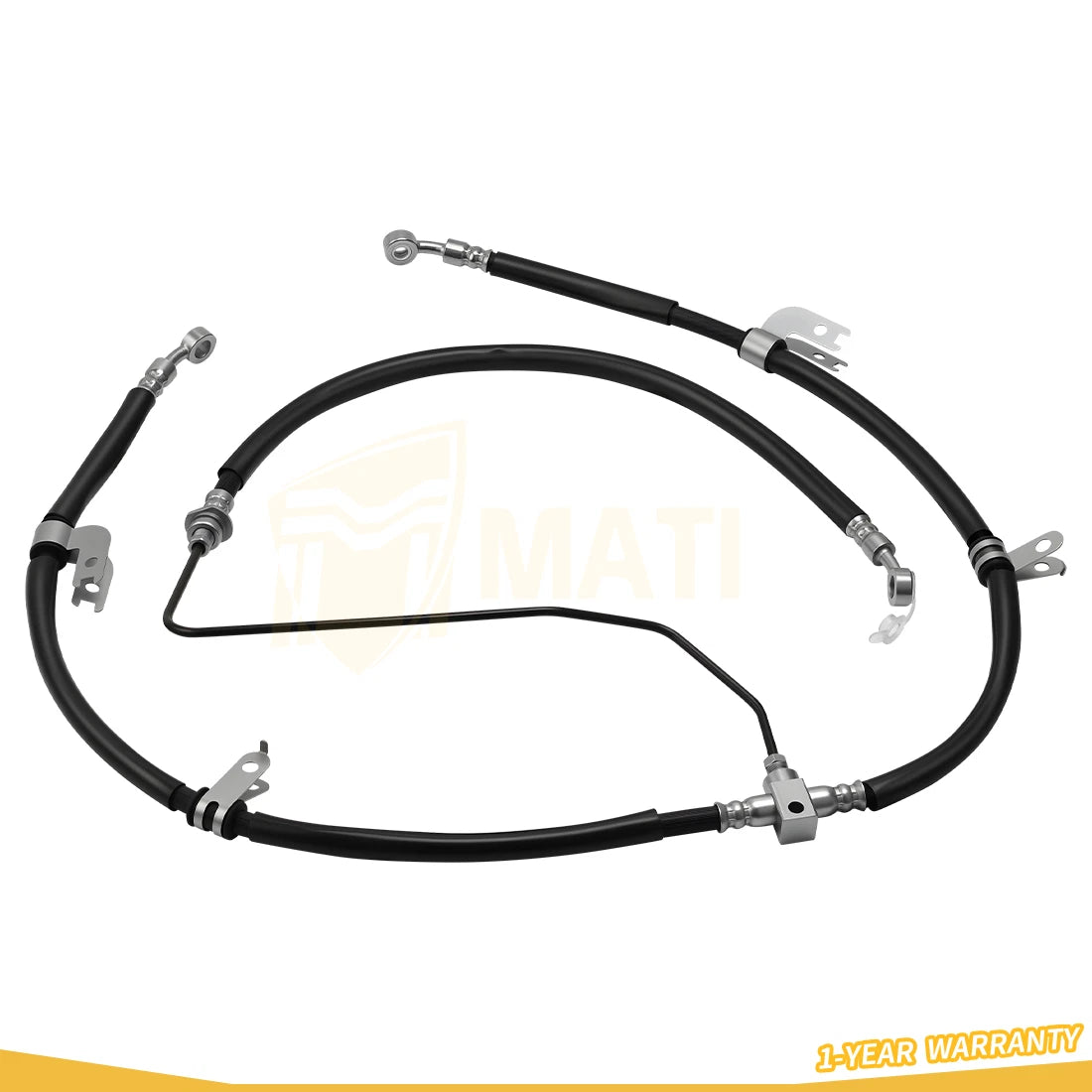Front Brake Hose Line Kit For Yamaha YFM700 /K Kodiak Grizzly 700 14-25 2UD-F5872-01-00
