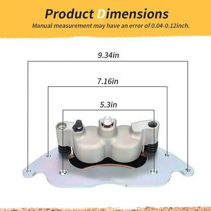 Front Left Brake Caliper & Sintered Pads For Polaris RZR PRO XP 4 2020-2025 1913467