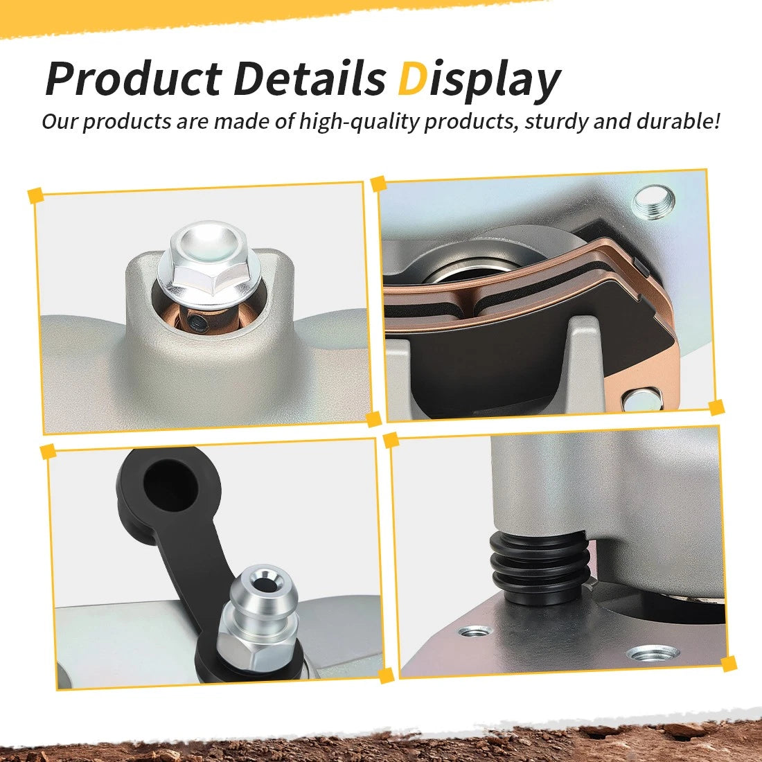 Front Left & Right Brake Caliper & Sintered Pads For Polaris RZR PRO XP 4 2020-2025 1913467 1913468