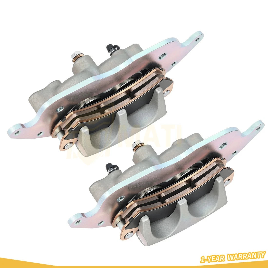 Front Left & Right Brake Caliper & Sintered Pads For Polaris RZR PRO XP 4 2020-2025 1913467 1913468