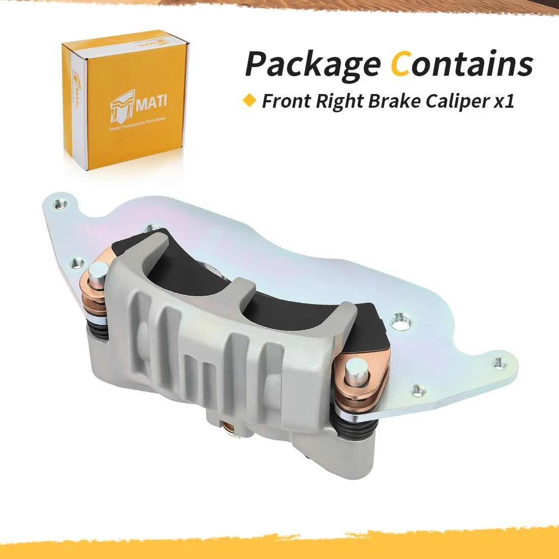 Front Right Brake Caliper & Sintered Pads For Polaris RZR PRO XP 4 2020-2025 1913468