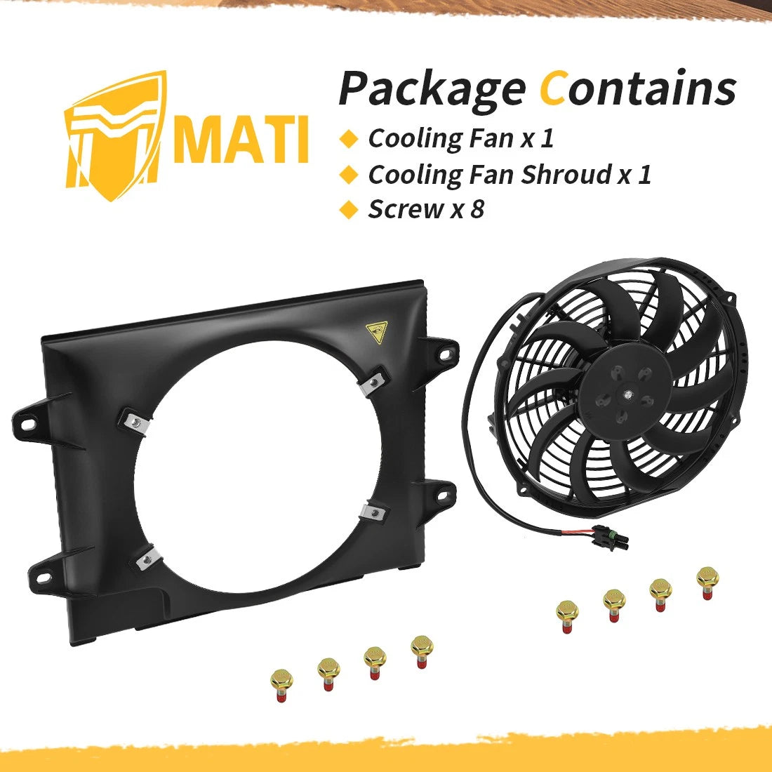 Radiator Cooling Fan Shroud Kit For Polaris Ranger 500 400 425 570 2410865 2410340