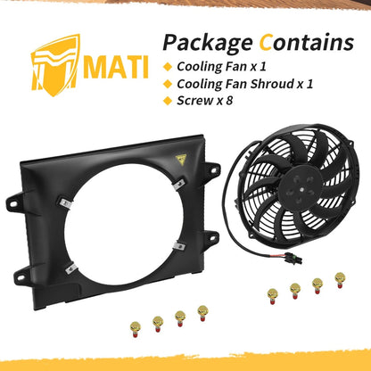 Radiator Cooling Fan Shroud Kit For Polaris Ranger 500 400 425 570 2410865 2410340
