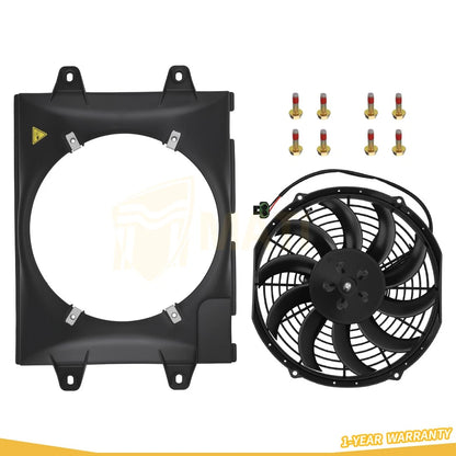 Radiator Cooling Fan Shroud Kit For Polaris Ranger 500 400 425 570 2410865 2410340