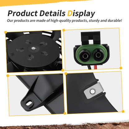 Radiator Cooling Fan Shroud Kit For Polaris Ranger 500 400 425 570 2410865 2410340