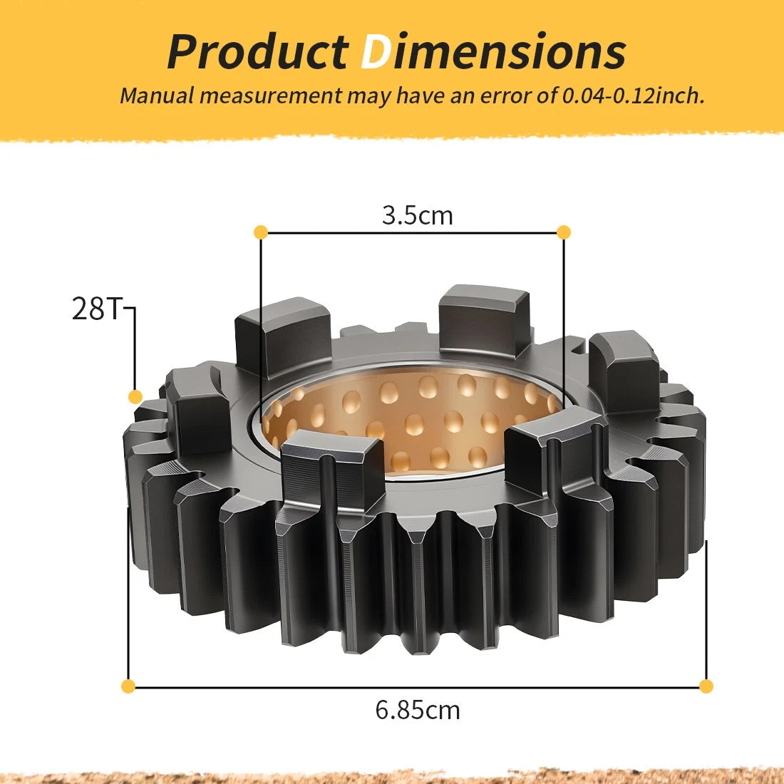28T Transmission Spur Gear For Kawasaki KAF620 KAF950 1993-2024 13260-1462