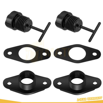 2 Drain Plug & Gasket Assy For Yamaha Jet Ski Wave Blaster Raider Venture Runner