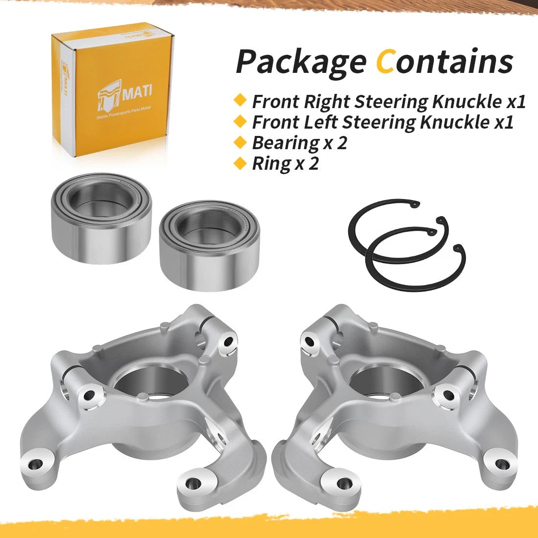 Front Steering Knuckles Kit For Polaris Sportsman Scrambler 550 850 1000 XP 2009-2025 1822945 1822946