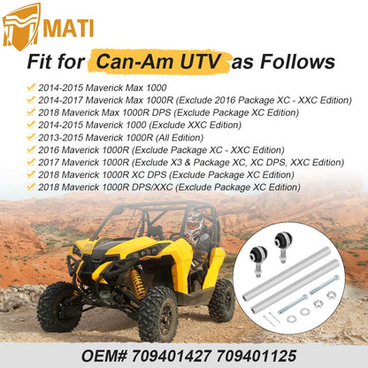 Heavy Duty Tie Rod & End Kit for Can-Am Maverick Max 1000 1000R 2014-2017 709401125