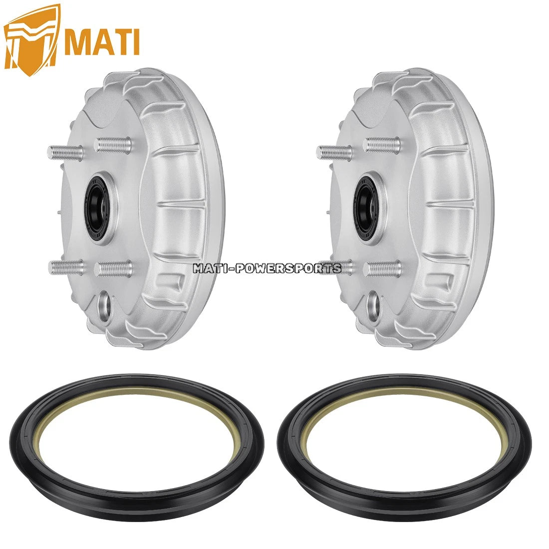 2Pcs Front Brake Drum & Dust Seal For Honda Rancher 350 2X4 TRX350TE/TM 2000-2006 44600-HN4-670