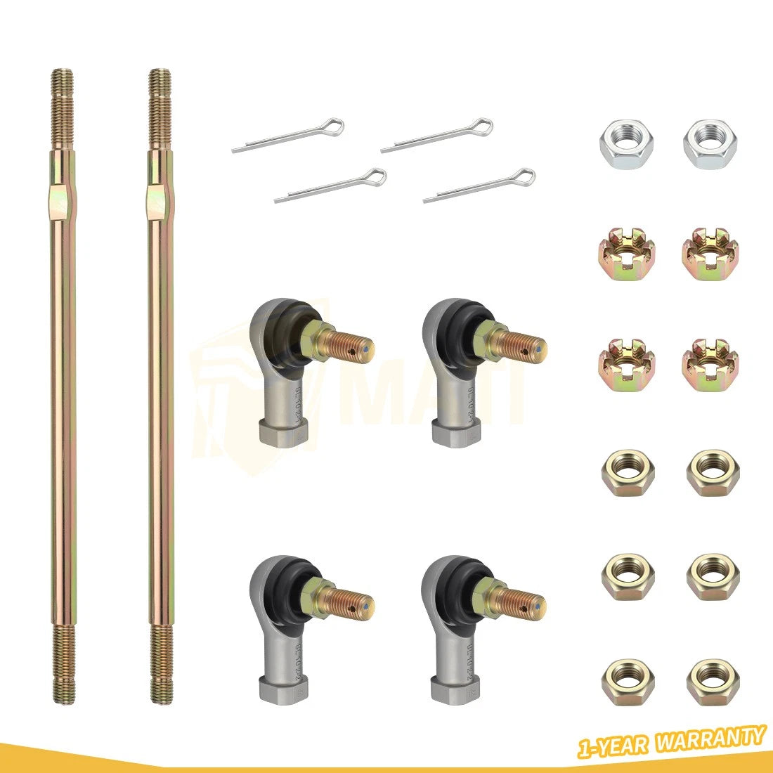 2Pcs Tie Rod End Kit For Honda TRX200SX 1986-1988 53521-HB3-770