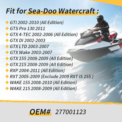 277001123 2PCS Steering Vane Seal Tube For Sea-Doo Watercraft GTS Pro 130 GTI GTX RXP RXT WAKE 155 215 02-11