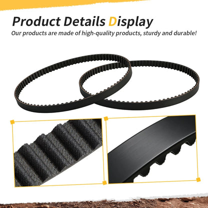 2PCS Cam Timing Belt For Honda GL1500 Gold Wing Valkyrie 1500 1988-2003 14401-MN5-004