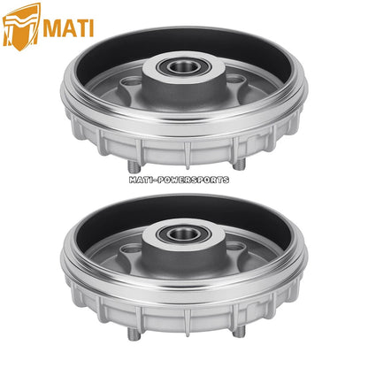 2Pcs Front Brake Drum For Honda Rancher 350 2X4 TRX350TE/TM 2000-2006 44600-HN4-670