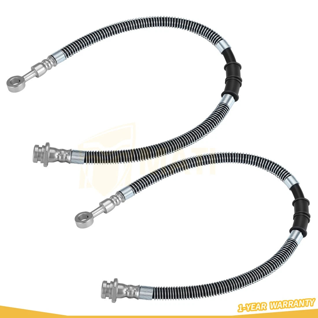 2Pcs Front Brake Hose For Yamaha Banshee YFZ350 1987-2006 3GG-25873-21-00