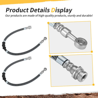 2Pcs Front Brake Hose For Yamaha Banshee YFZ350 1987-2006 3GG-25873-21-00