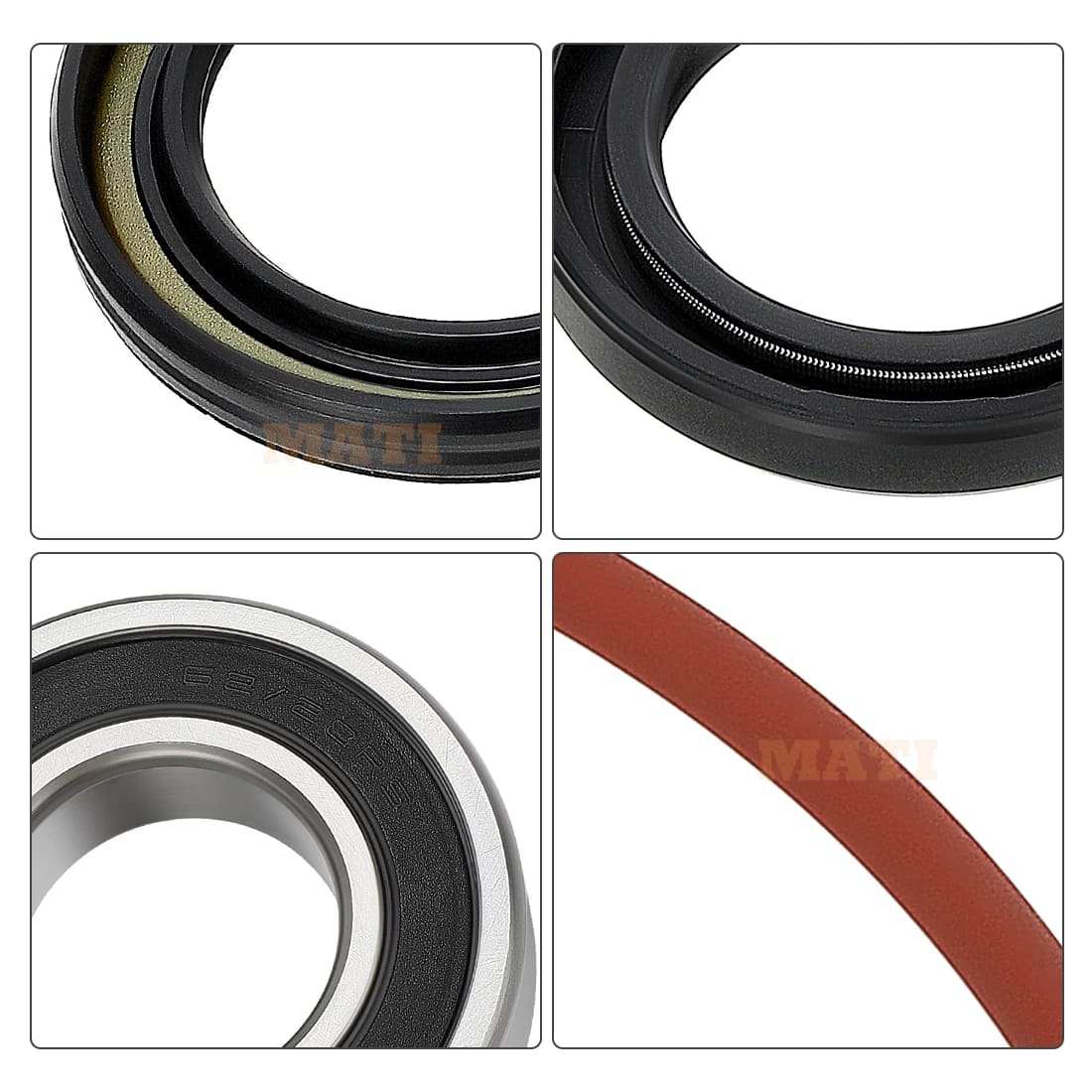 Rear Brake Dust Seal O-Ring Bearing Kit For Yamaha Big Bear 400 250 Grizzly Bruin 250 350 Kodiak 400 Wolverine 350