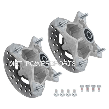 2Set Front Wheel Hub & Brake Rotor Assy For Sale Fit For Yamaha YFZ450 Raptor YFM700 YFM660 2001-2024 1S3-25111-10-00