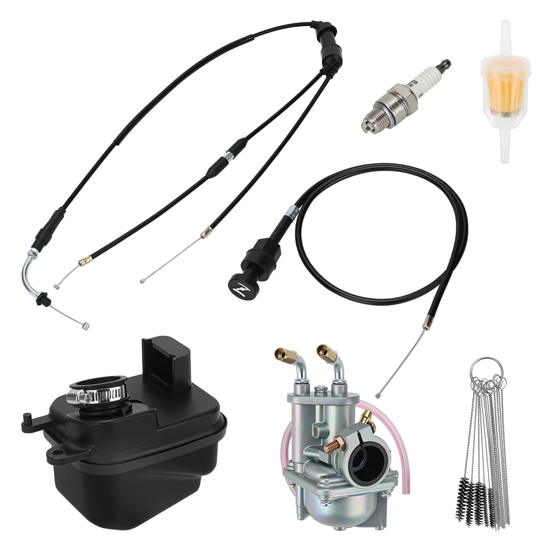 Carburetor Assy & Air Filter & Cable For Yamaha PW50 2008-2024 5PG-14101-11-00